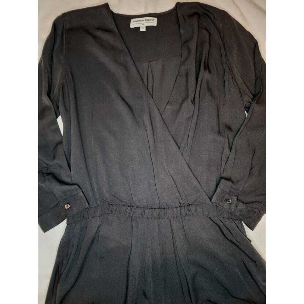 American Apparel Women Medium Black Viscose Long … - image 4