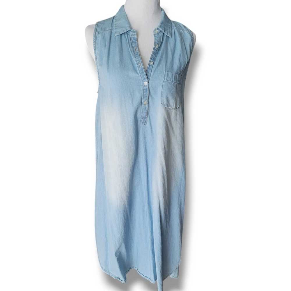 JW Signature Los Angeles Denim Tunic Dress M/L - image 4