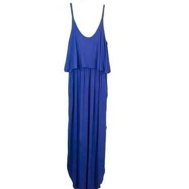 Sweet Lovely By Jen Navy Maxi Dress Size Medium - image 1