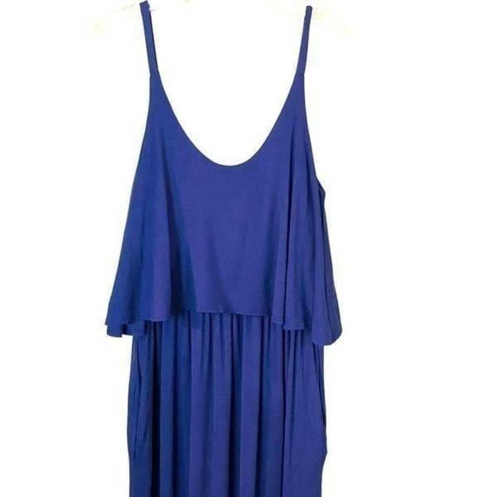 Sweet Lovely By Jen Navy Maxi Dress Size Medium - image 2