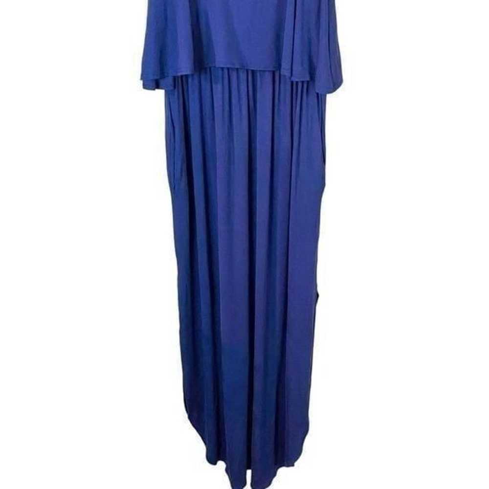 Sweet Lovely By Jen Navy Maxi Dress Size Medium - image 3