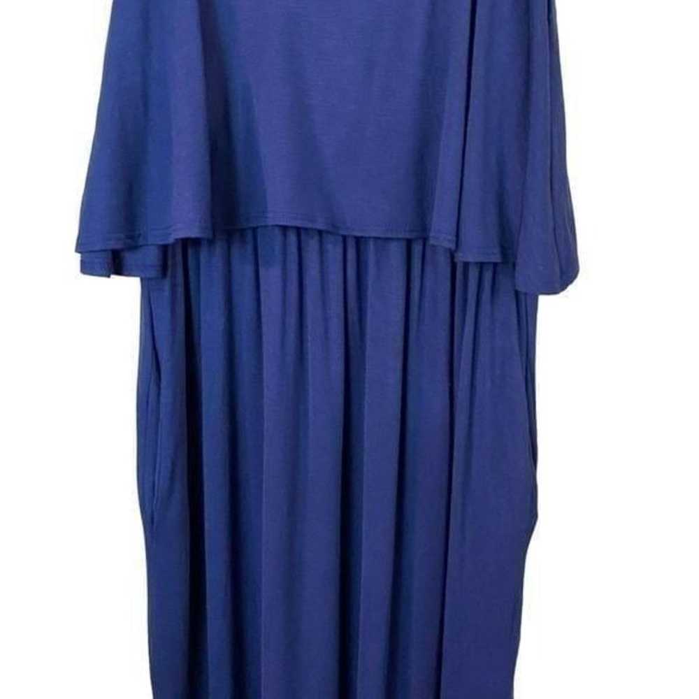 Sweet Lovely By Jen Navy Maxi Dress Size Medium - image 4