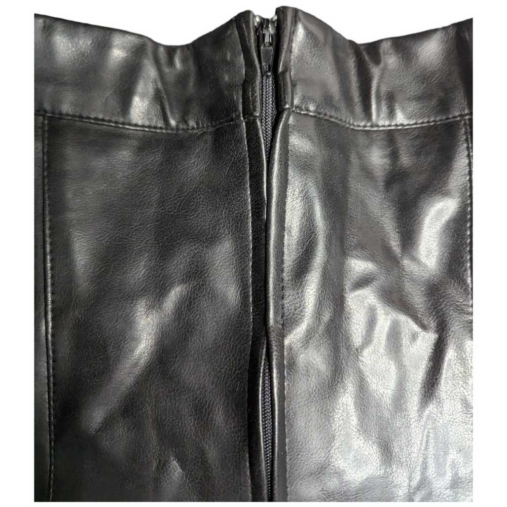 Vtg Y2K Selections Black Goth Vinyl Faux Leather … - image 3