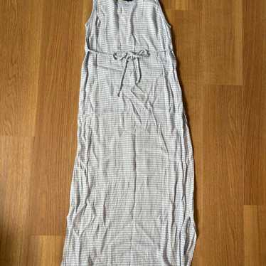 All That Jazz Light Blue Check Sleeveless Dress L - image 1