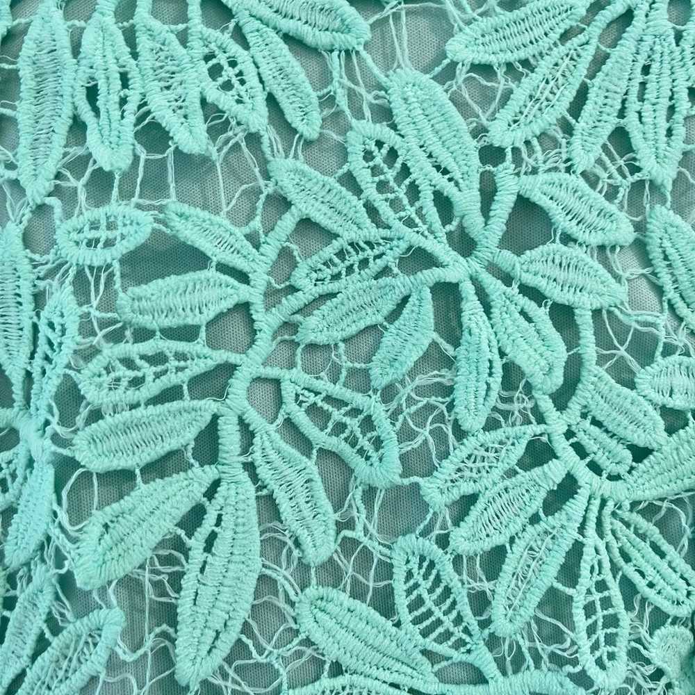 Lulus Right Sheer Right Now Mint Green Lace Bodyc… - image 6