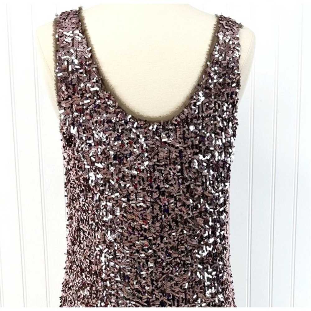 Banana Republic Sequin Dress Womens Medium Pink M… - image 3