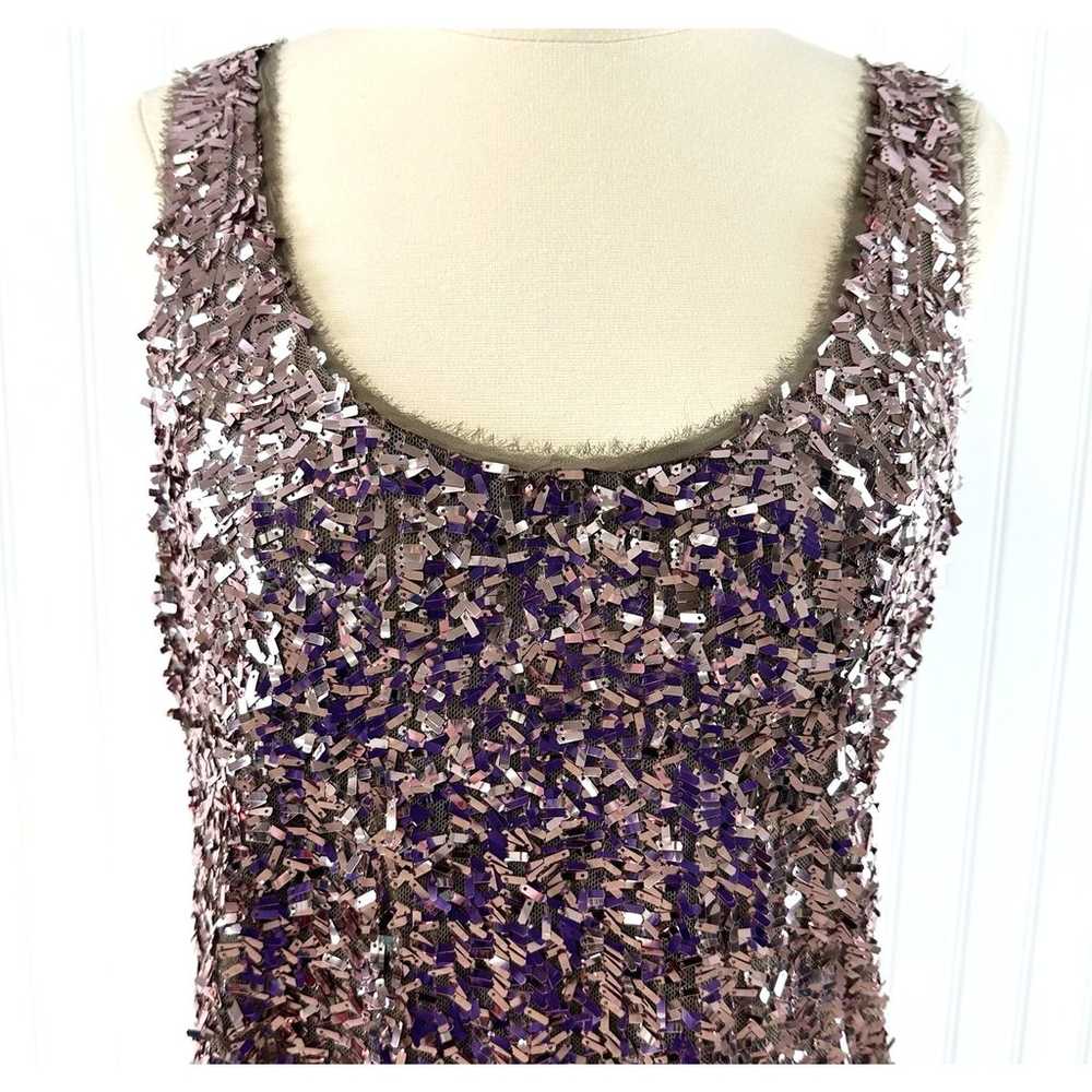 Banana Republic Sequin Dress Womens Medium Pink M… - image 4