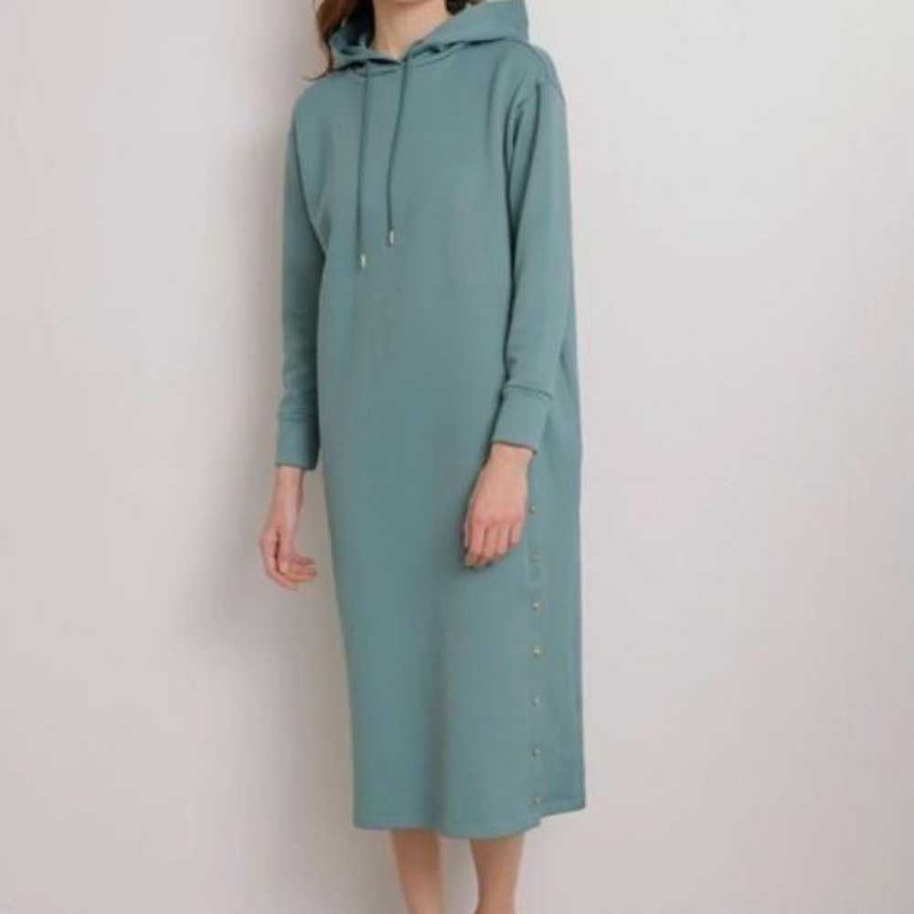 TONAL Tonal Beautiful Color Parka Dress with Gold… - image 1