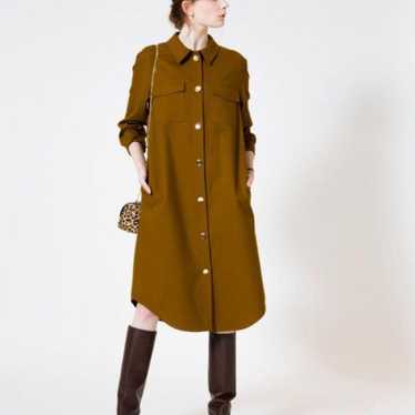 Aluavile Wool-like PE Shirt Coat