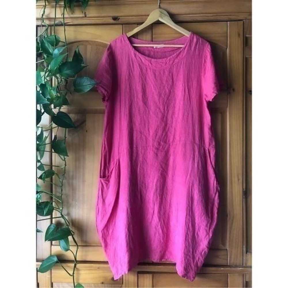 Italian Linen Pockets Tunic Dress Dress Made In I… - image 2