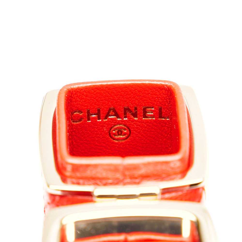 Chanel Chanel CC Lambskin Squared Lipstick Case o… - image 6