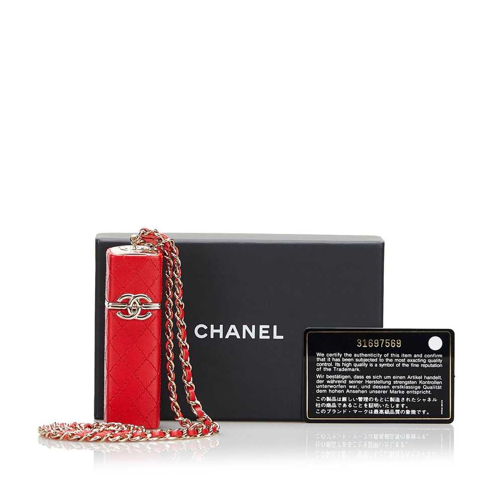 Chanel Chanel CC Lambskin Squared Lipstick Case o… - image 9