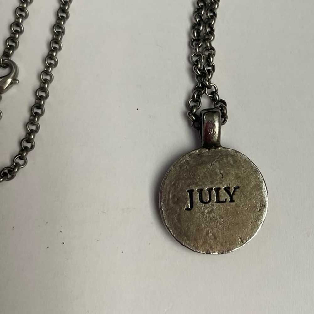 July Birth month flower necklace - image 2