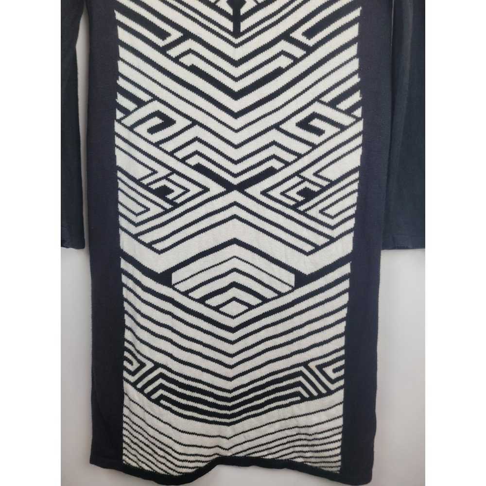 Vintage Bongo 90's Black White OP Art Long Sleeve… - image 3