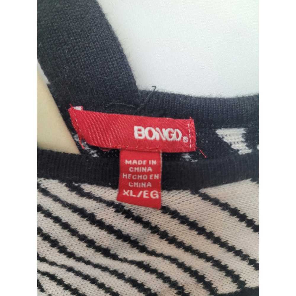 Vintage Bongo 90's Black White OP Art Long Sleeve… - image 4