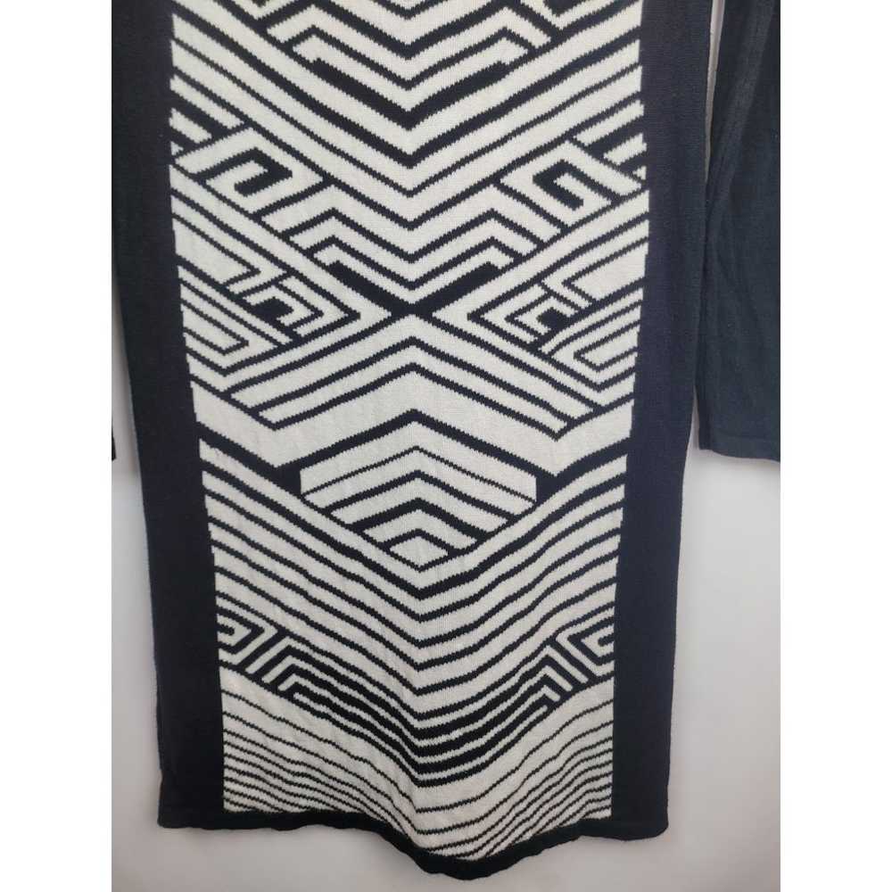 Vintage Bongo 90's Black White OP Art Long Sleeve… - image 7