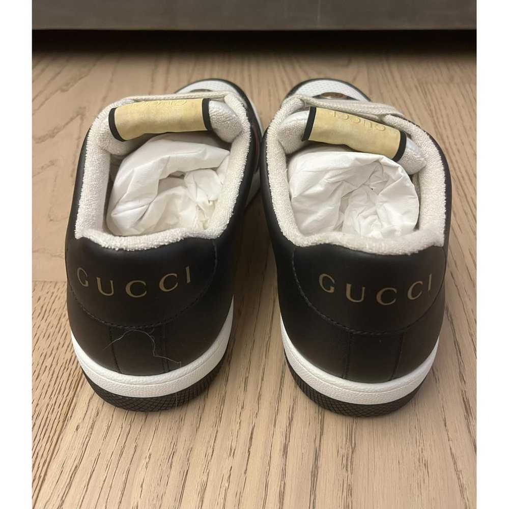 Gucci Screener leather low trainers - image 3