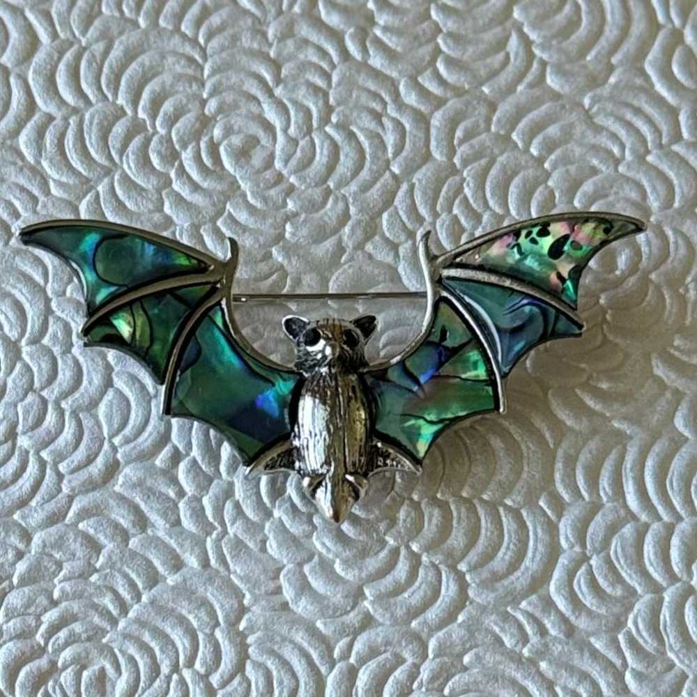 Unique vintage style bat brooch and Pendant - image 5