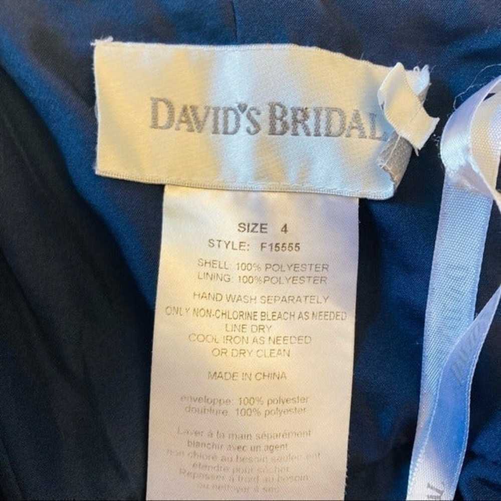 David bridal navy womens formal sleeveless dress … - image 3