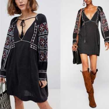 Free People All My Life Embroidered Dress - image 1