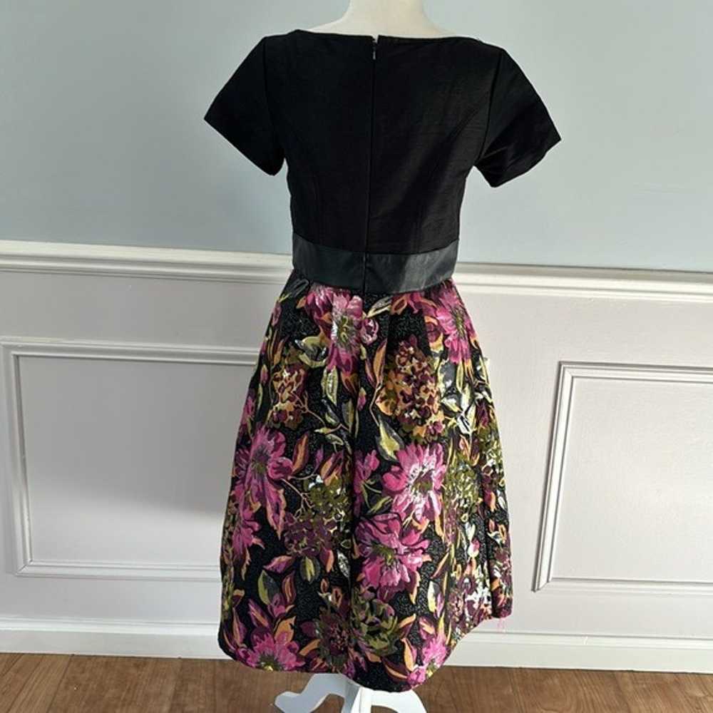 eShakti Floral Brocade Party Dress Women’s Sz 6 S… - image 8