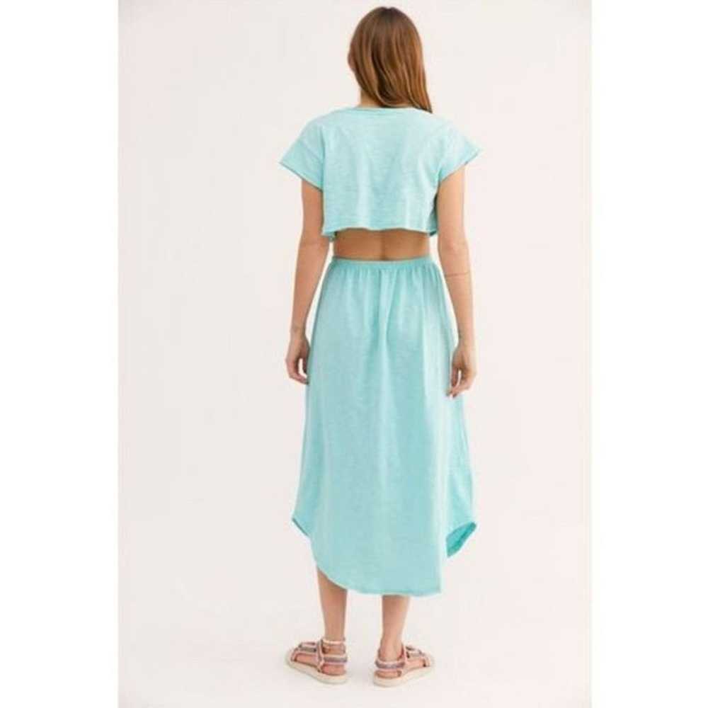 Free People Beach Blue Marigold Midi Cut Out Shor… - image 3