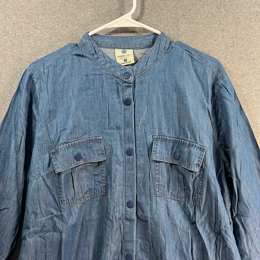 Laurie Felt Women Dress Size Medium Blue Denim Du… - image 7