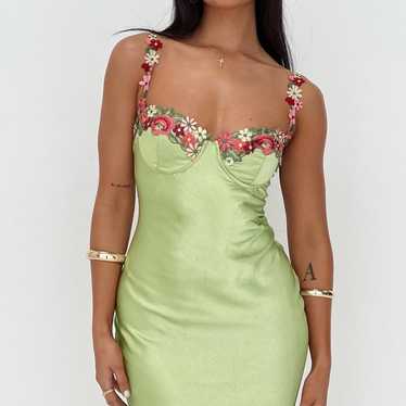 NWOT PRINCESS POLLY KENZIE MAXI DRESS GREEN