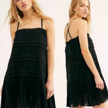 Free People One Shailee Black Slip Dress