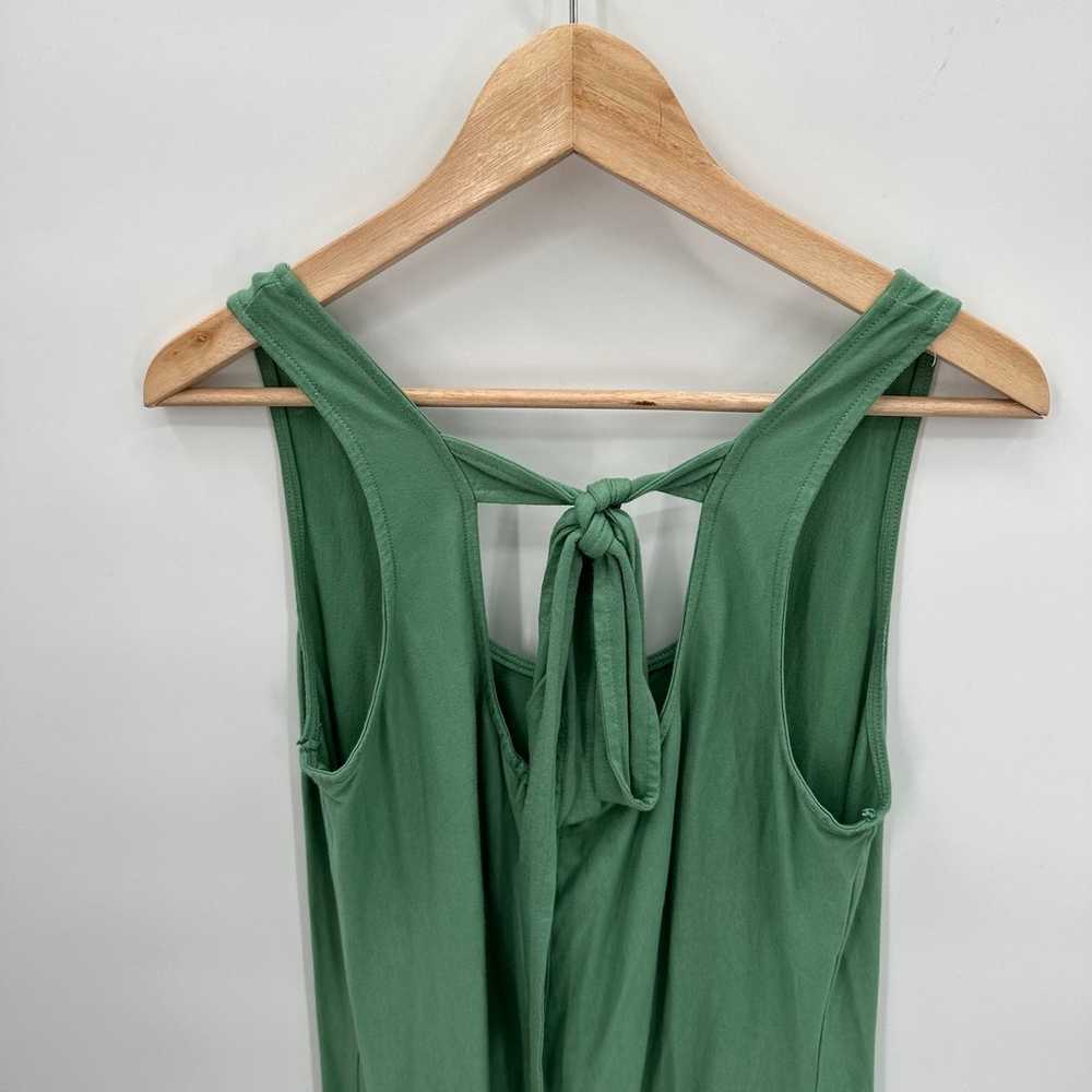 MICHAEL STARS Green Cotton Jersey Shift Dress // M - image 3