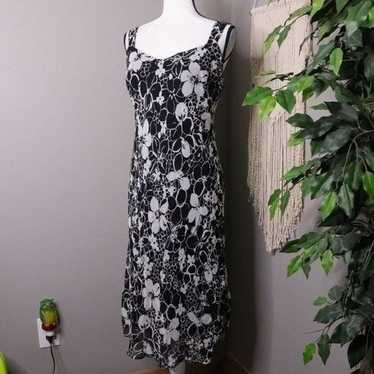 Ann Taylor | Vintage 1990's Silk Floral Dress