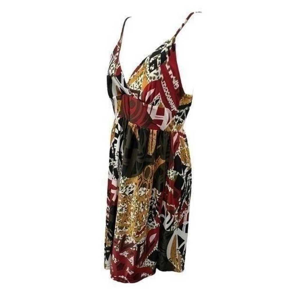 1st Kiss Womens A Line Dress Red Green Multicolor… - image 4