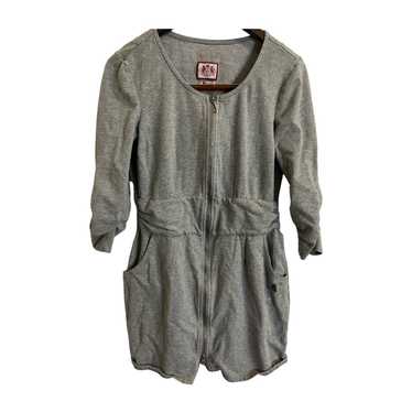 Juicy Couture 3/4 Sleeve Gray Full Zip Sweatshirt 