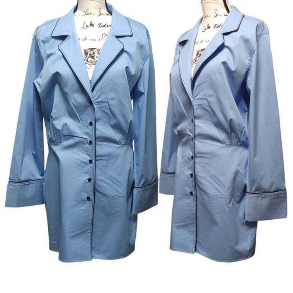 Zara Trench Coat Dress Sz Large - image 3