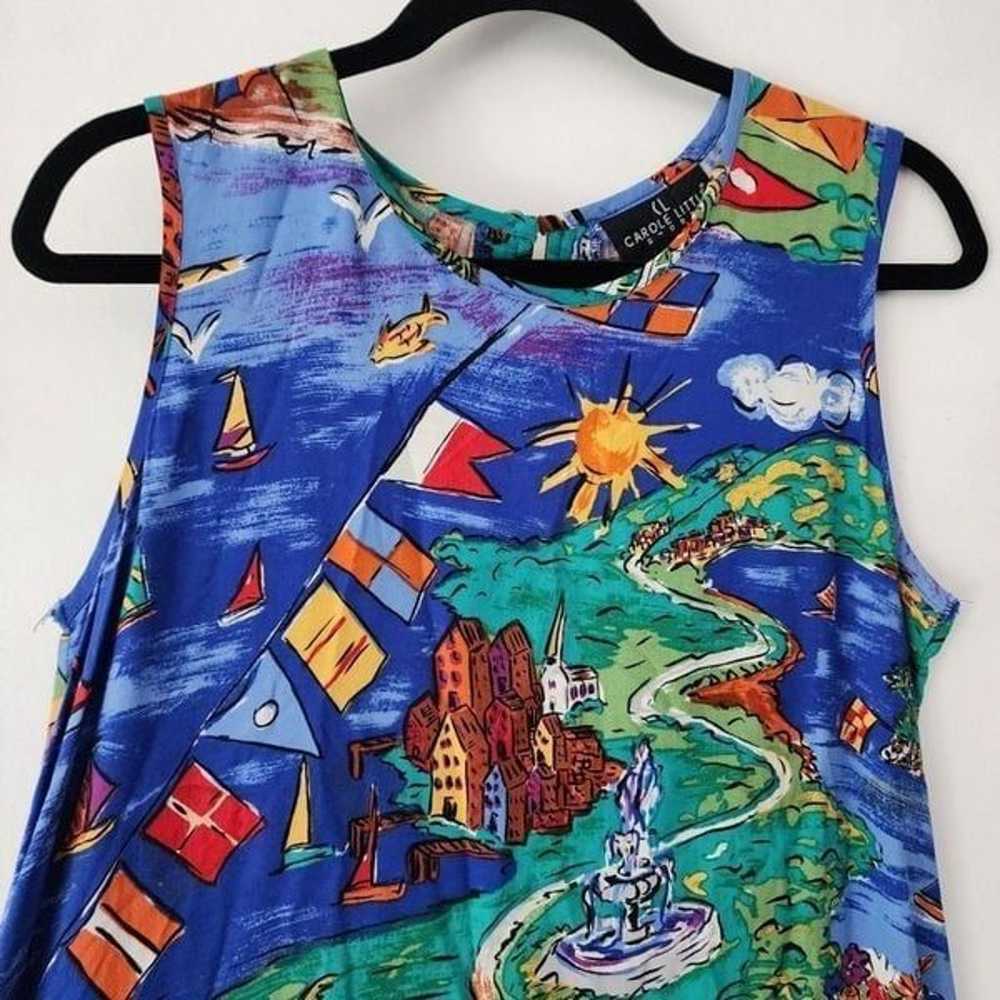 Carole Little Sport sundress summer island all ov… - image 3