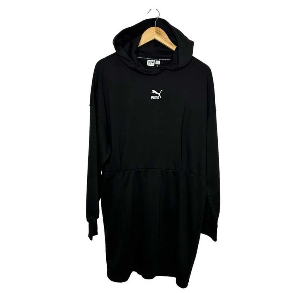 PUMA Black Women's Classics Hooded Logo Front Lon… - image 5