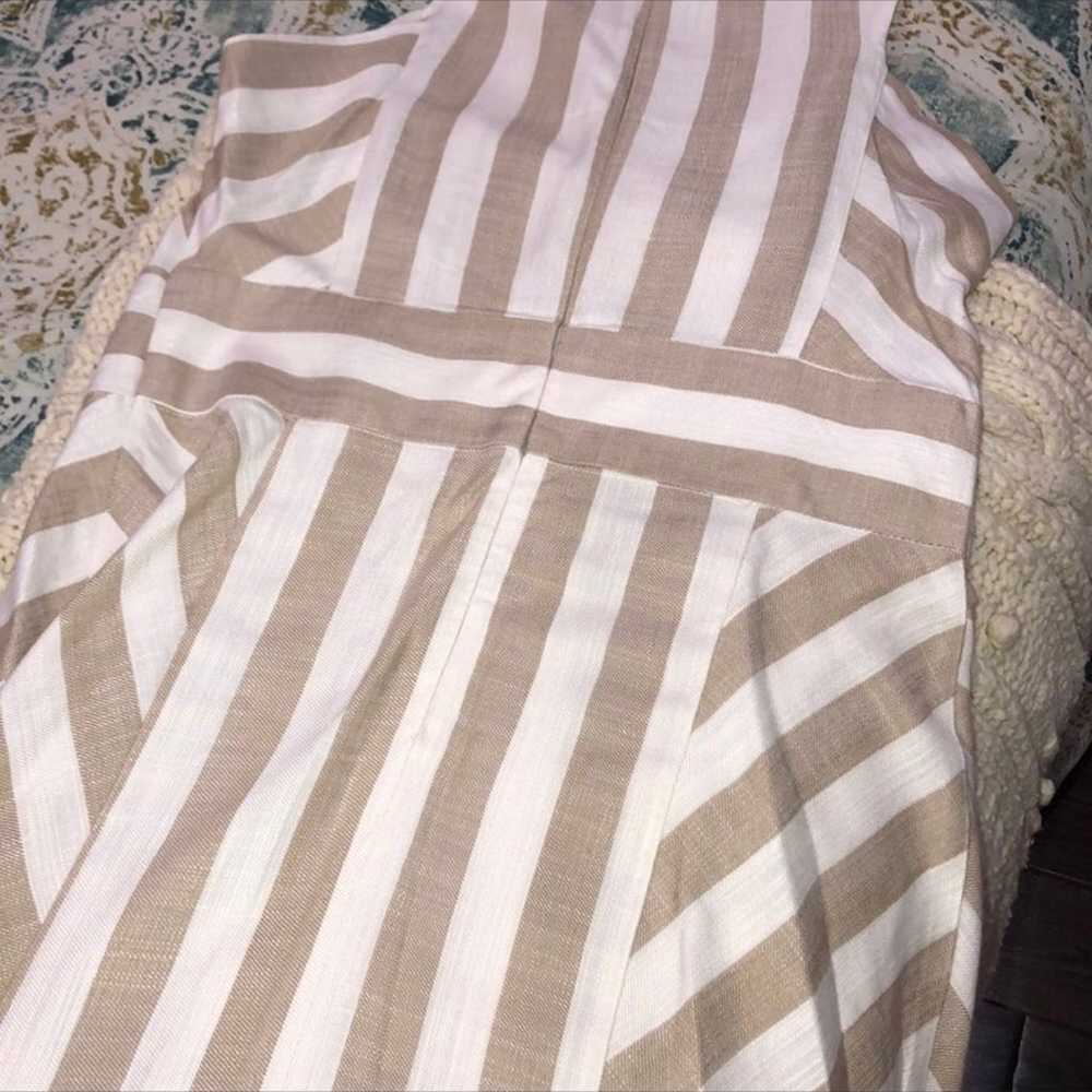 Sharagano size 4 striped shift dress - image 6