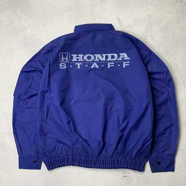 MEDIUM - Vintage Honda Racing Parka Coat Windbreaker on sale Jacket