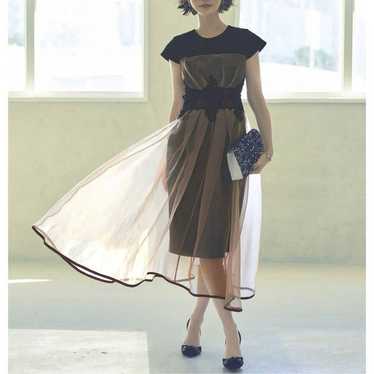 RUIRUE BOUTIQUE Organza x Lace Sheer Dress M