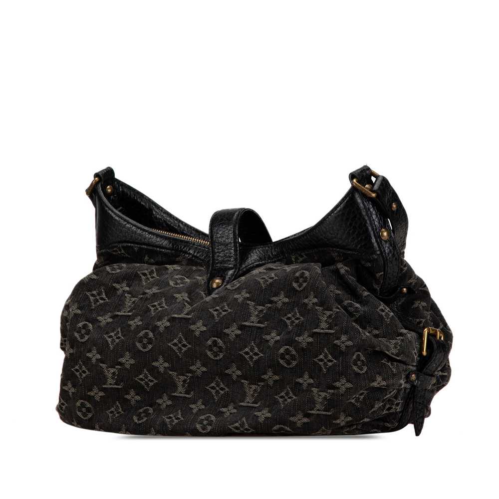 Black Louis Vuitton Monogram Denim XS Shoulder Bag - image 2