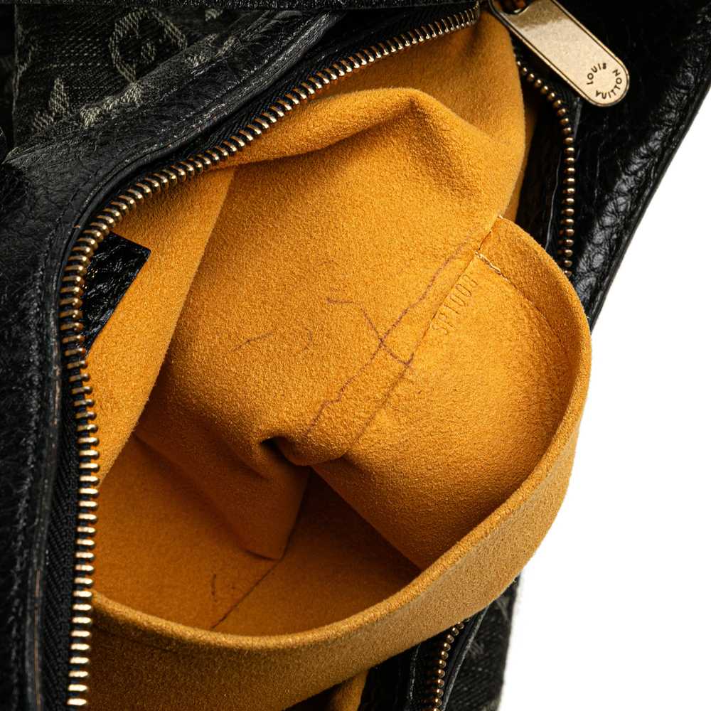 Black Louis Vuitton Monogram Denim XS Shoulder Bag - image 7