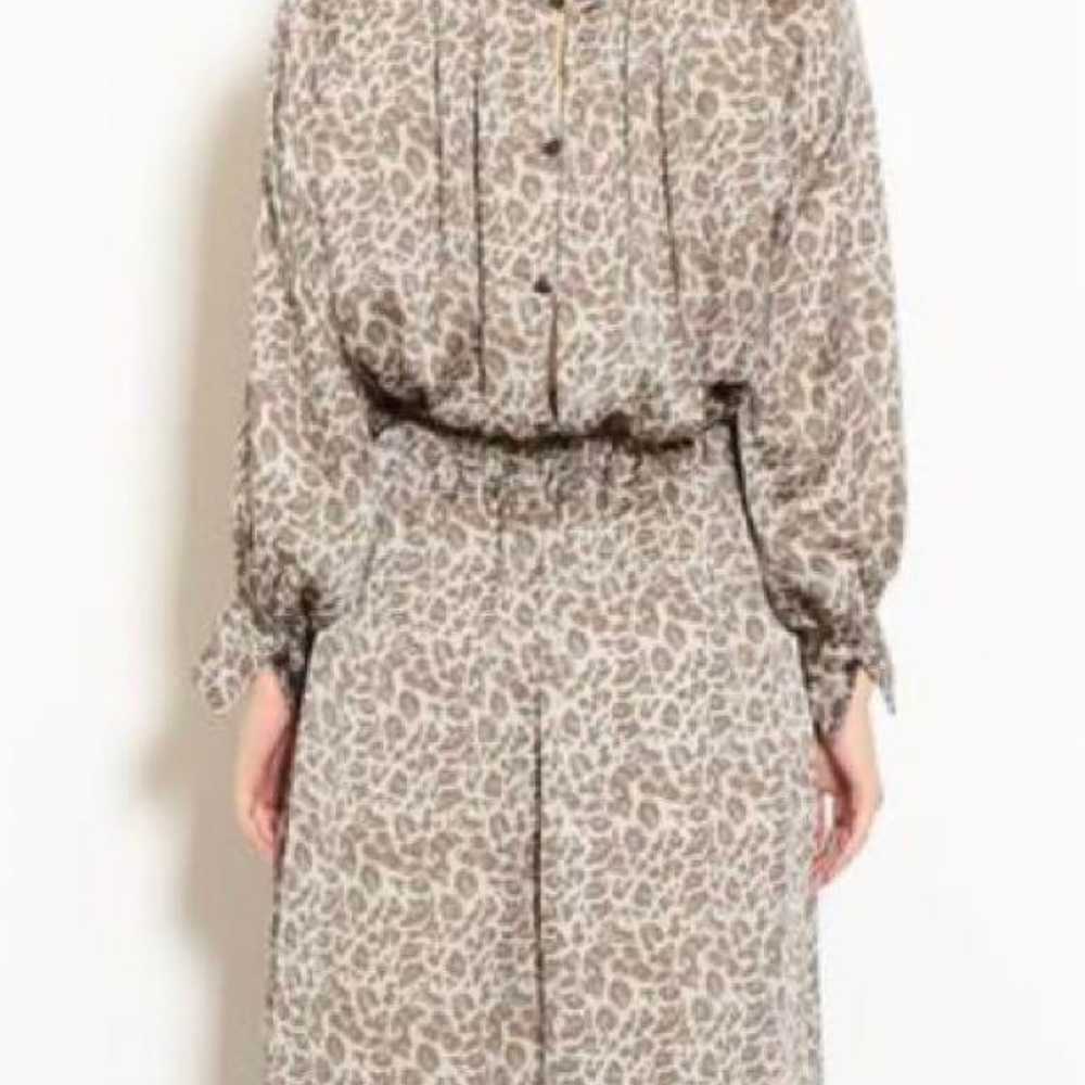 Green Label Relaxing Leopard Print Long Dress - image 3