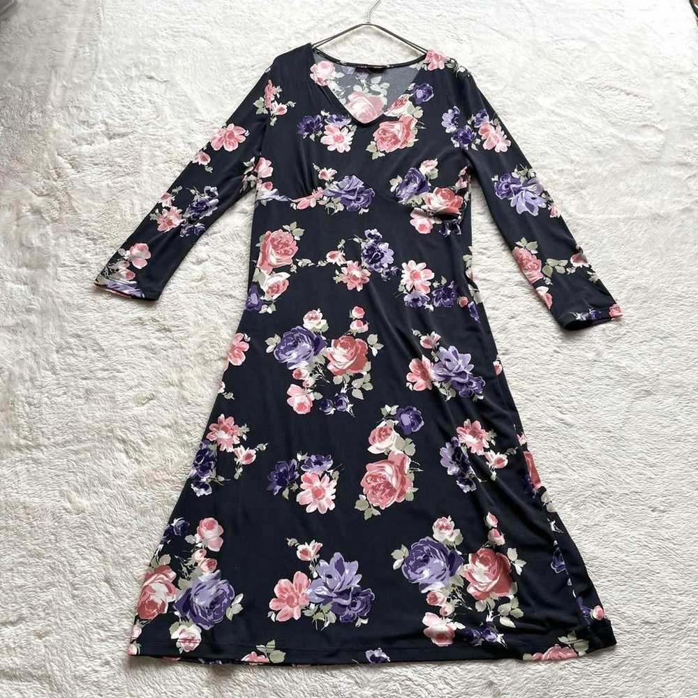 Laura Ashley Long One-Piece Dress Floral Pattern … - image 12