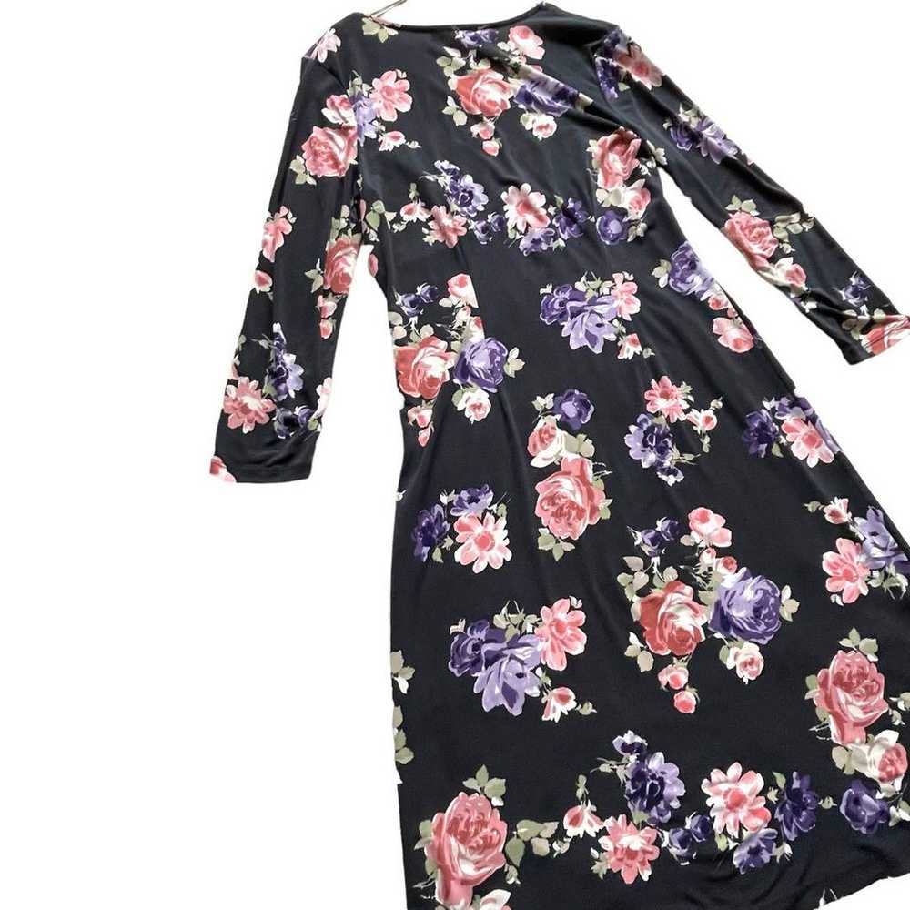 Laura Ashley Long One-Piece Dress Floral Pattern … - image 8