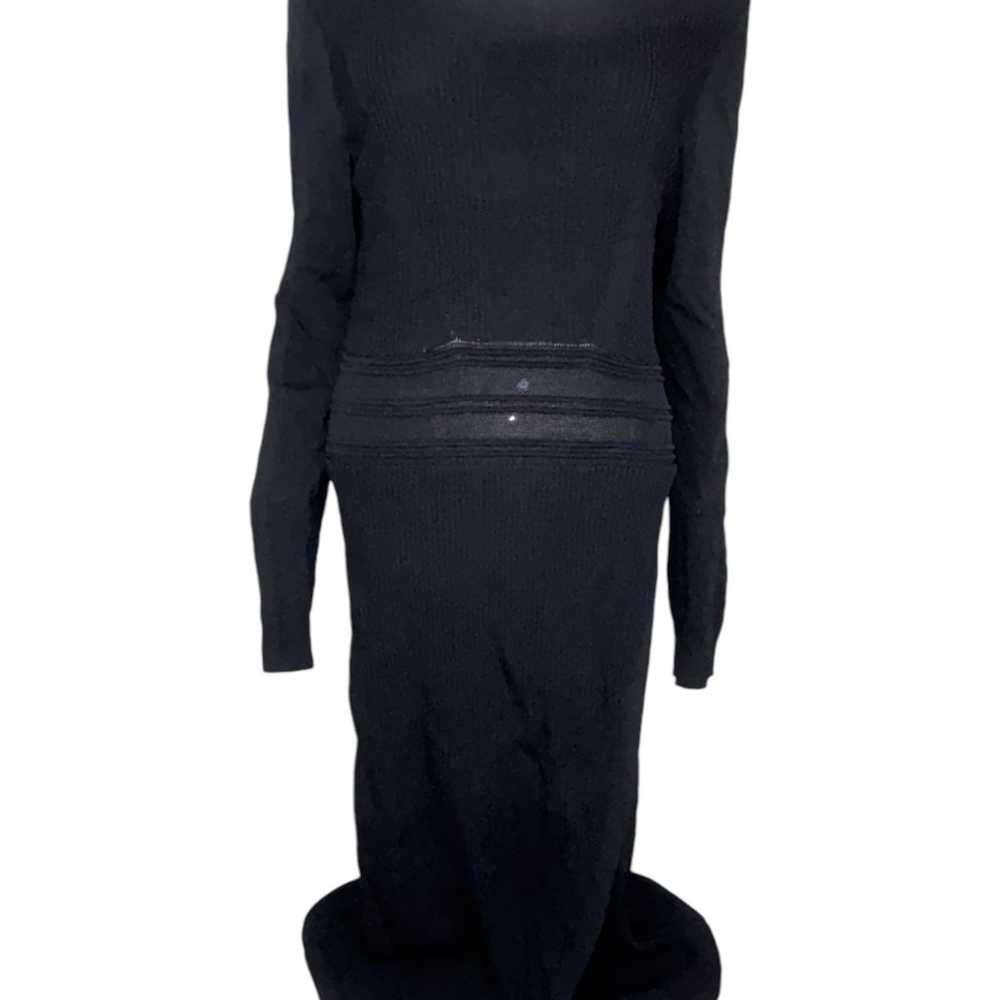 Large Gabrielle Union New York & Co Black L/S Rib… - image 2