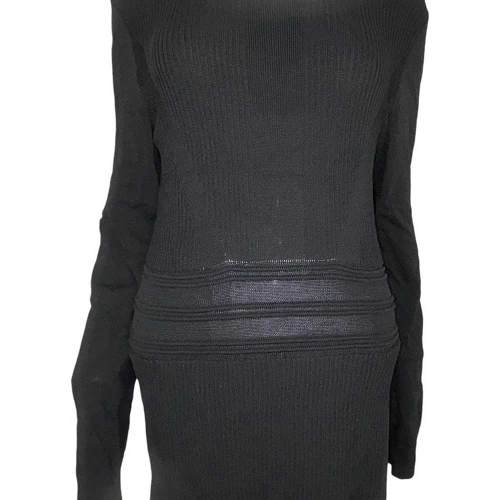 Large Gabrielle Union New York & Co Black L/S Rib… - image 3