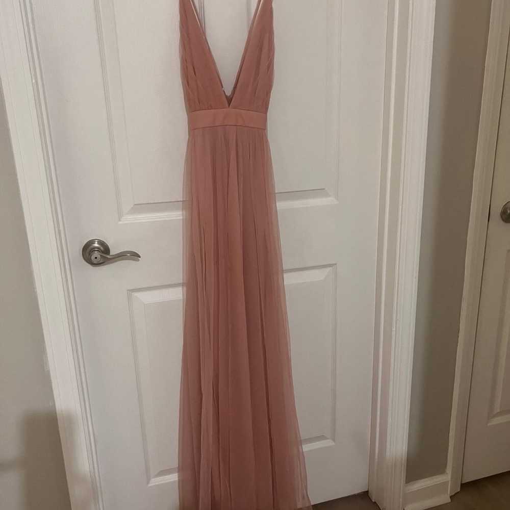 Windsor Pink Chiffon Maxi Dress - small - image 1