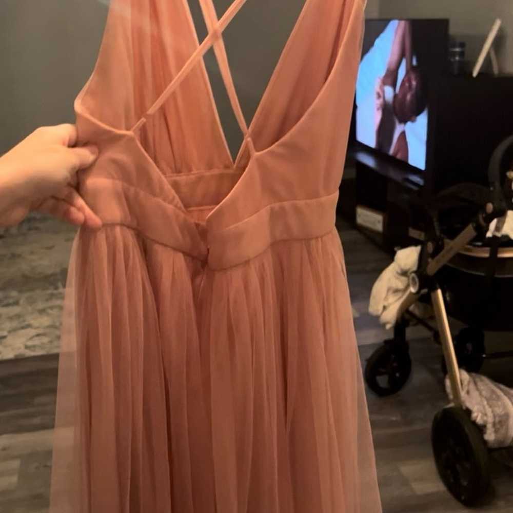 Windsor Pink Chiffon Maxi Dress - small - image 3