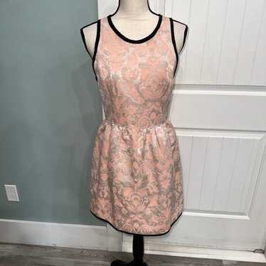 Wilfred Blush Pink Jacquard open back mini dress … - image 1