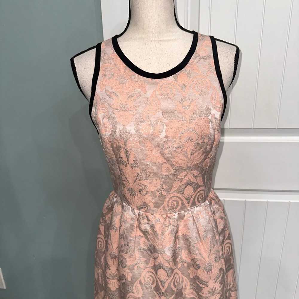 Wilfred Blush Pink Jacquard open back mini dress … - image 2